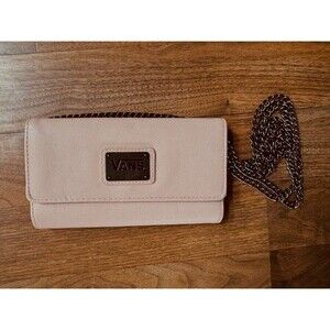 Vans Off the Wall Skater Chain Crossbody Purse Wallet Peach Pink Old Skool